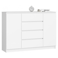 Ak furniture Komoda Kryštof 140 cm bílá