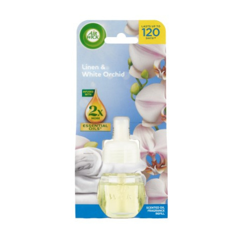 Air Wick Tekutá náplň do elektrického přístroje prádlo a bílá orchidej 19 ml AirWick