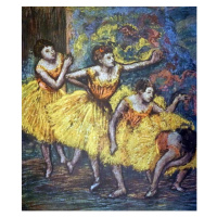 Obrazová reprodukce Painting titled 'Four Dancers', Degas, Edgar, 34.4 × 40 cm