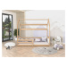 AJK - meble AJK meble Dětská postel ve tvaru domečku Miki 80x160 cm + rošt