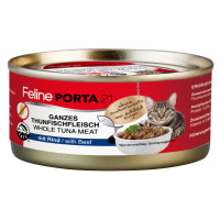 Feline Porta 21 krmivo pro kočky 6 x 156 g - Tuňák a hovězí