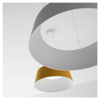 Stilnovo Závěsné svítidlo Stilnovo Oxygen LED, žlutá barva, Ø 56 cm