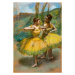 Obrazová reprodukce Two dancers in yellow. Around 1896. Pastel and charcoal on two strips of pap