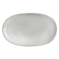 Talíř oválný kameninový TABO šedý 35,5cm