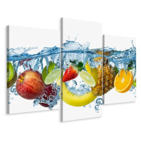 MyBestHome BOX Vícedílné plátno Čerstvé Ovoce Ve Vodě Varianta: 40x60