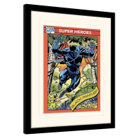 Obraz na zeď - Marvel Comics - Black Panther Trading Card, 34.3 × 44.5 cm