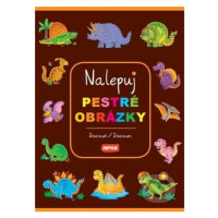 Nalepuj pestré obrázky Dinosauři / Dinosaury - kniha z kategorie Samolepky