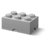 Lego® úložný box 375x250x180 šedý