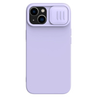 Nillkin CamShield Silky Silicone Case Pouzdro na iPhone 14 Plus s krytem fotoaparátu fialové