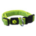 Obojek Active Dog Mellow S limetka 2,5x28-40cm