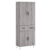 vidaXL Skříň highboard šedá sonoma 69,5 x 34 x 180 cm kompozitní dřevo