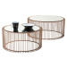 KARE Design Konferenční stolek Wire Copper (2/Set)