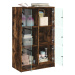 vidaXL Highboard s dvířky kouřový dub 68x37x109 cm kompozitní dřevo