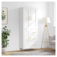 vidaXL Skříň highboard bílá 69,5 x 34 x 180 cm kompozitní dřevo