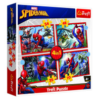 Trefl Puzzle Hrdinný Spiderman 4v1 (35,48,54,70 dílků) - Trefl