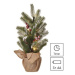 EMOS Zasněžený LED vánoční stromek Lary s časovačem 52 cm teplá bílá