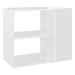 Shumee Odkládací skříňka - bílá s vysokým leskem, 60 × 30 × 50 cm, dřevotříska