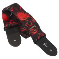 Perri's Leathers 7669 Polyester Red Skulls