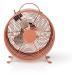 NEDIS stolní ventilátor, 25cm, 20W, 2 rychlosti, růžová - FNCL10PK20