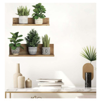 Samolepka na zeď 60x35 cm 3D effect Green Plants – Ambiance