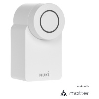 NUKI Smart Lock 4. generace chytrý zámek s podporou Matter bílá