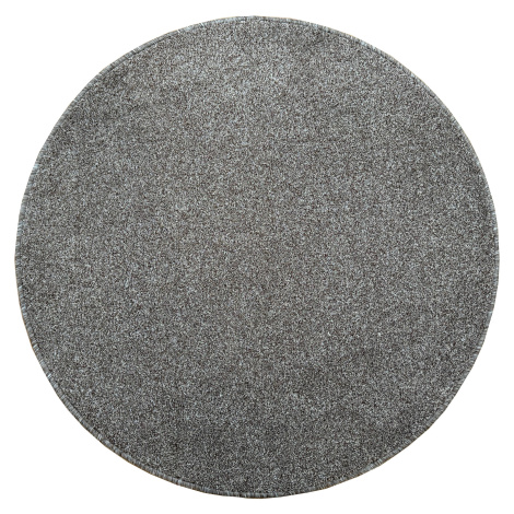 Vopi, Kusový koberec Apollo Soft hnědý kruh, 160x160 (průměr) kruh, hnědá, chodba / předsíň