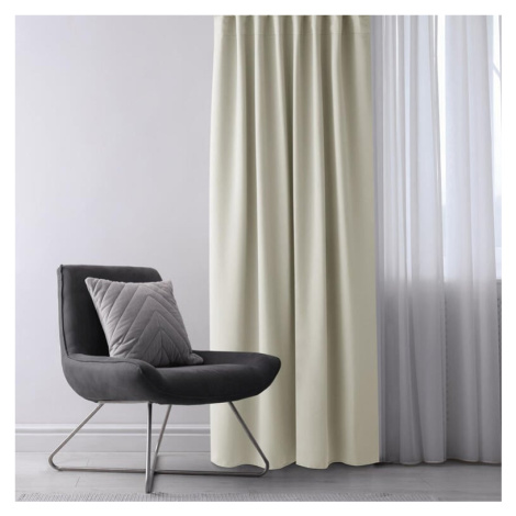 Zatemňovací závěs blackout RESTILO krémový 140 x 245 cm sada 2 ks decoDoma