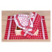 Luxusní kuchyňské utěrky, Red Mix Egyptská bavlna set 3 ks