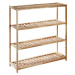 Botník z ořechového dřeva Premier Housewares Shoe Rack, 79 x 80 cm