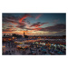 Fotografie Sunset over Jemaa Le Fnaa Square in Marrakech, Morocco, Dan Mirica, 40 × 26.7 cm