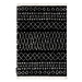 Dywany Lusczow Kusový shaggy koberec BERBER ETHNIC černý