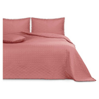 Růžový přehoz na postel AmeliaHome Meadore, 170 x 210 cm