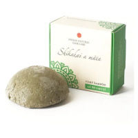 Indian Natural – Tuhý šampon Shikakai a máta 60&nbsp;g