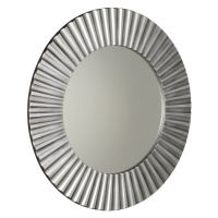 SAPHO PRIDE kulaté zrcadlo v dřevěném rámu ø 90cm, stříbrná PD902