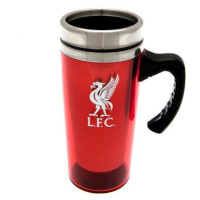 FotbalFans Cestovní hrnek Liverpool FC, červený, znak klubu, 450 ml