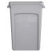 Rubbermaid Nádoba na tříděný odpad/odpadkový koš SLIM JIM®, objem 87 l, s větracími kanálky, šed
