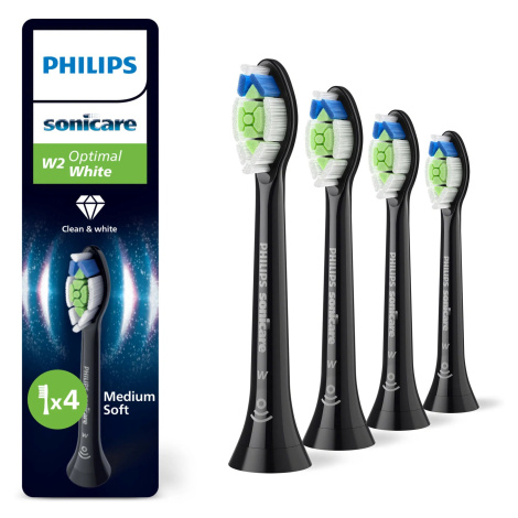 Philips Sonicare Optimal White Standard HX6064/88 náhradní hlavice 4 ks černé