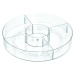 Kulatý transparentní úložný box iDesign The Home Edit, ⌀ 45,7 cm
