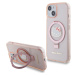 Hello Kitty IML Ringstand Glitter Kitty Head Logo MagSafe kryt iPhone 15 růžový
