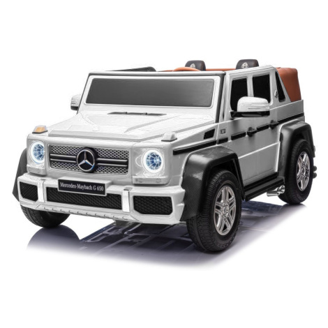 mamido Elektrické autíčko Mercedes Benz MAYBACH G650 MP4 bílé
