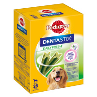 Výhodné balení! 168 x Pedigree DentaStix každodenní péče o zuby / Fresh - fresh - pro velké psy 