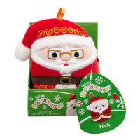 SQUISHMALLOWS Vánoční ozdoba Santa s brýlemi - Nick, 10 cm