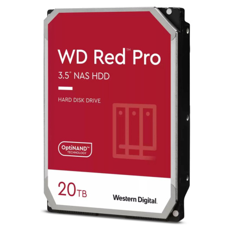 WD RED Pro NAS WD201KFGX 20TB SATAIII/600 512MB cache, 268 MB/s, CMR Western Digital