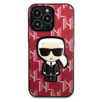 Pouzdro Karl Lagerfeld Monogram Ikonik iPhone 13 Pro Red