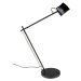 Černá stolní lampa s kovovým stínidlem (výška 42 cm) Logan – White Label