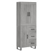 vidaXL Skříň highboard šedá sonoma 69,5 x 34 x 180 cm kompozitní dřevo