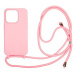 Mobile Origin Lanyard Case Pink iPhone 15 Pro