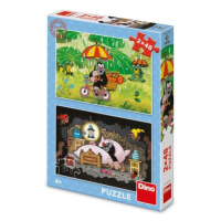 Puzzle Krtečkův den 2x48 dílků