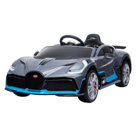 HračkyZaDobréKačky Elektrické auto Bugatti Divo šedé