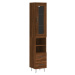 vidaXL Skříň highboard hnědý dub 34,5 x 34 x 180 cm kompozitní dřevo